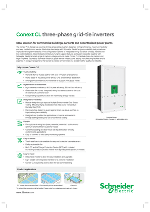 Conext CL - three-phase grid-tie inverters
